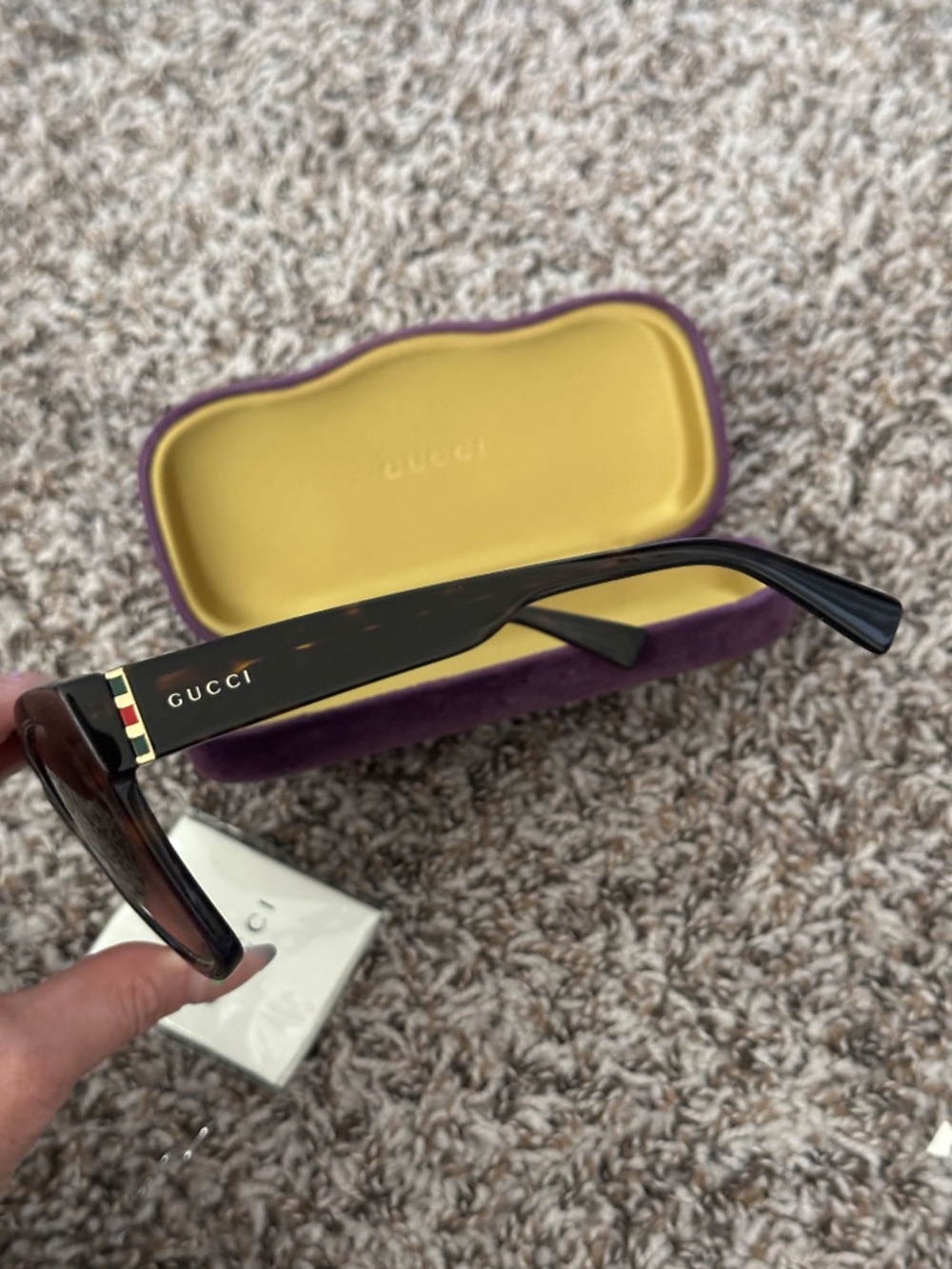 Authentic Gucci Sunglasses GG0459S Tortoiseshell + Brown Lenses - Picture 10 of 10